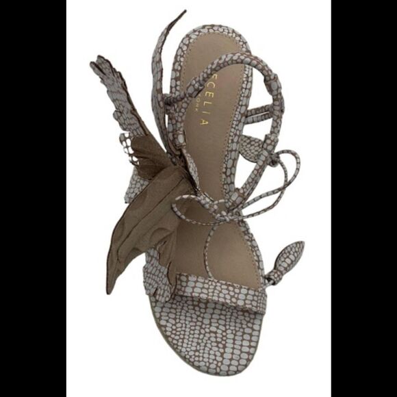 Cecelia New York Espadrille Wedges Spotted Frose - Medium - Picture 3 of 3